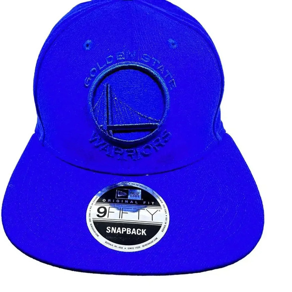 New Era Men's Hat Golden State Warriors 9Fifty Original Fit Snapback Blue OSFA - Picture 1 of 7